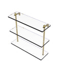 Allied Brass 16 Inch Triple Tiered Glass Shelf RC-5-16-SBR