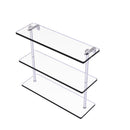 Allied Brass 16 Inch Triple Tiered Glass Shelf RC-5-16-SCH