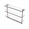 Allied Brass 16 Inch Triple Tiered Glass Shelf with Integrated Towel Bar RC-5-16TB-CA