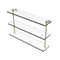 Allied Brass 22 Inch Triple Tiered Glass Shelf RC-5-22-SBR