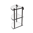 Allied Brass Three Tier Corner Glass Shelf RC-6-ORB