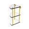 Allied Brass Three Tier Corner Glass Shelf RC-6-PB