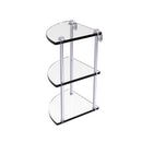 Allied Brass Three Tier Corner Glass Shelf RC-6-SCH