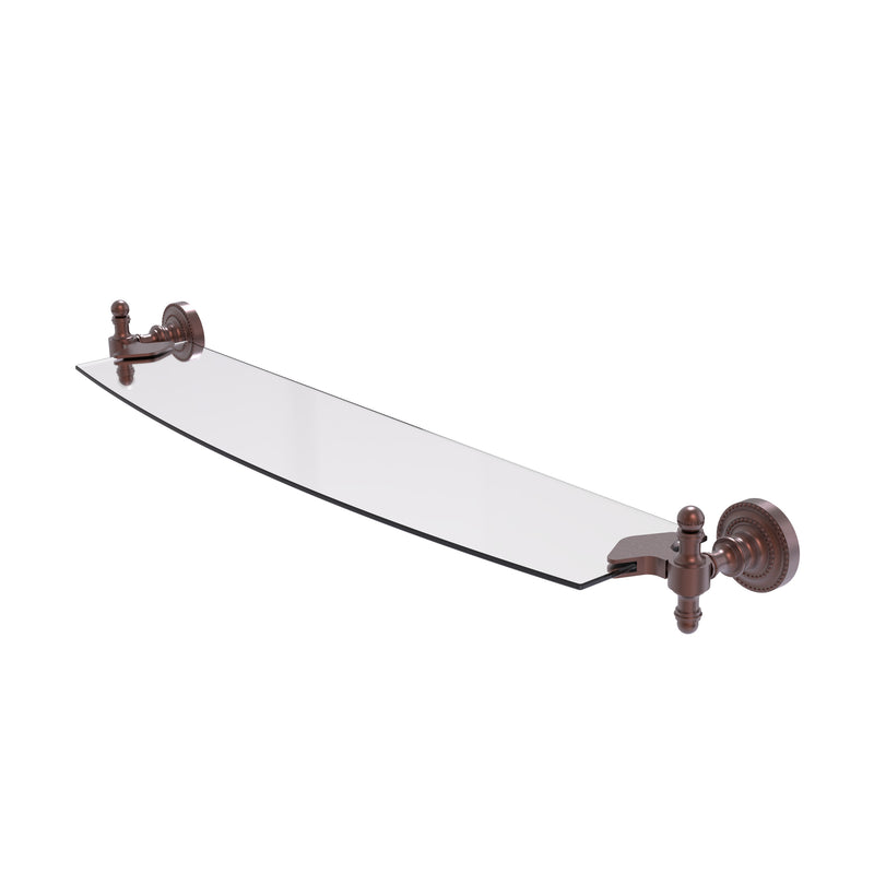 Allied Brass Retro Dot 24 Inch Glass Shelf RD-33-24-CA