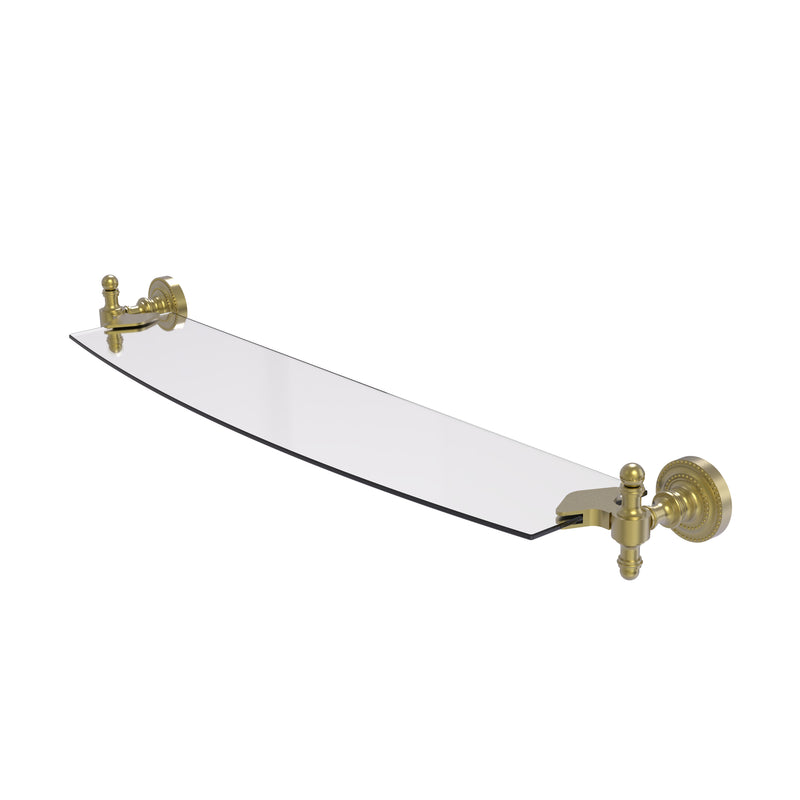 Allied Brass Retro Dot 24 Inch Glass Shelf RD-33-24-SBR