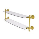 Allied Brass Retro Dot Collection 24 Inch Two Tiered Glass Shelf RD-34-24-PB