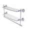 Allied Brass Retro Dot Collection 18 Inch Two Tiered Glass Shelf with Integrated Towel Bar RD-34TB-18-PC