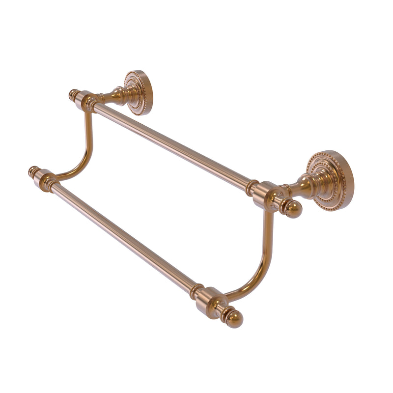 Allied Brass Retro Dot Collection 18 Inch Double Towel Bar RD-72-18-BBR