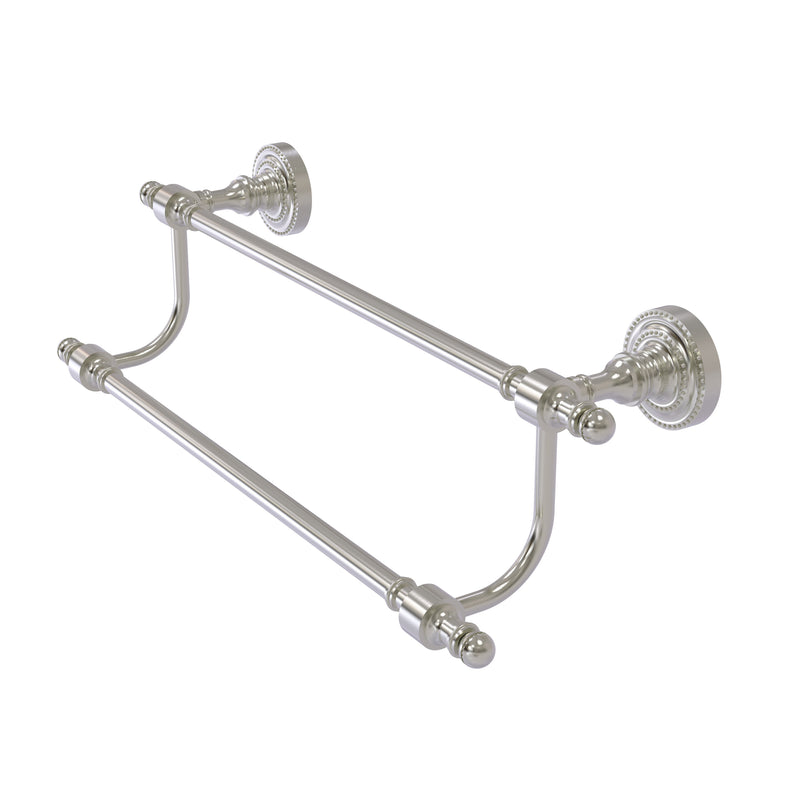 Allied Brass Retro Dot Collection 18 Inch Double Towel Bar RD-72-18-SN