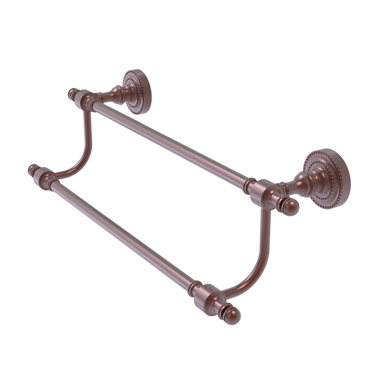 Allied Brass Retro Dot Collection 30 Inch Double Towel Bar RD-72-30-CA