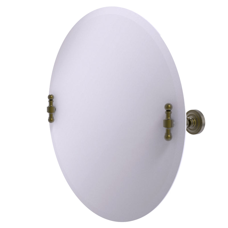 Allied Brass Frameless Round Tilt Mirror with Beveled Edge RD-90-ABR