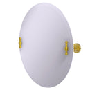 Allied Brass Frameless Round Tilt Mirror with Beveled Edge RD-90-PB