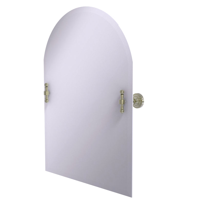 Allied Brass Frameless Arched Top Tilt Mirror with Beveled Edge RD-94-PNI