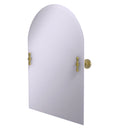 Allied Brass Frameless Arched Top Tilt Mirror with Beveled Edge RD-94-SBR