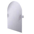 Allied Brass Frameless Arched Top Tilt Mirror with Beveled Edge RD-94-SCH