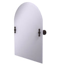 Allied Brass Frameless Arched Top Tilt Mirror with Beveled Edge RD-94-VB