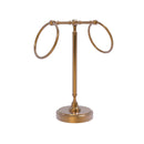 Allied Brass Vanity Top 2 Towel Ring Guest Towel Holder RDM-3-BBR