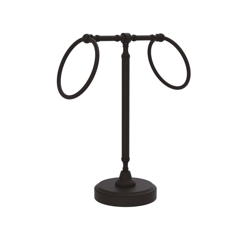 Allied Brass Vanity Top 2 Towel Ring Guest Towel Holder RDM-3-ORB