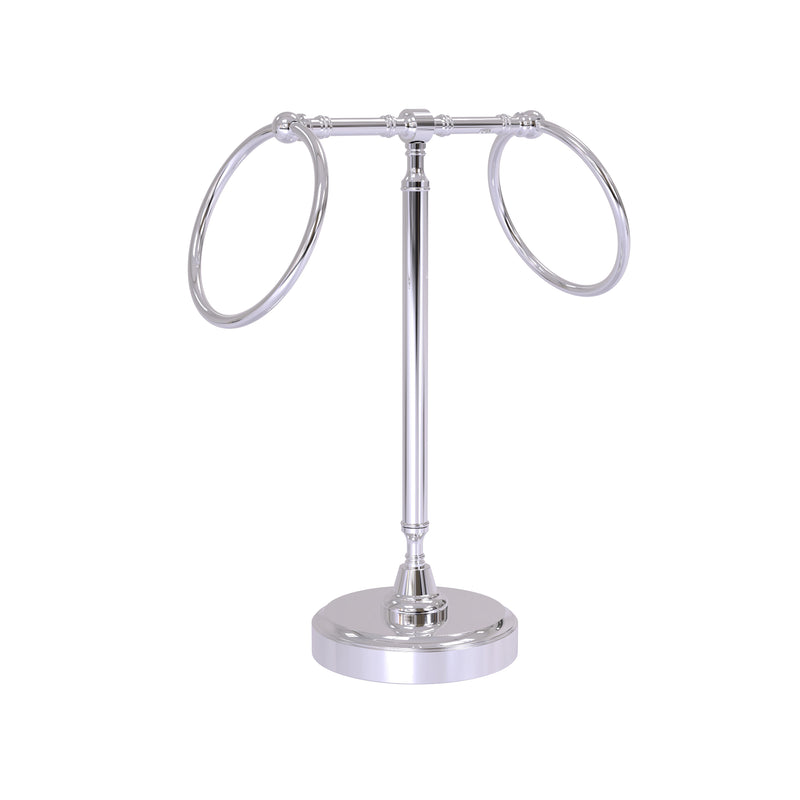 Allied Brass Vanity Top 2 Towel Ring Guest Towel Holder RDM-3-PC