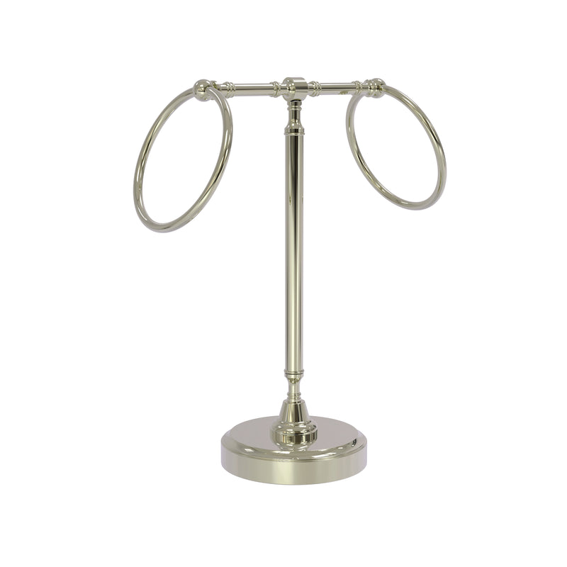 Allied Brass Vanity Top 2 Towel Ring Guest Towel Holder RDM-3-PNI