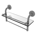 Allied Brass Remi Collection 16 Inch Gallery Glass Shelf with Towel Bar RM-1-16TB-GAL-GYM