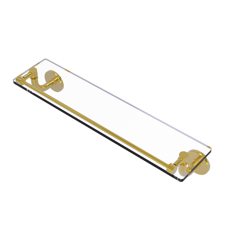 Allied Brass Remi Collection 22 Inch Glass Vanity Shelf with Gallery Rail RM-1-22-GAL-PB