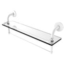 Allied Brass Remi Collection 22 Inch Gallery Glass Shelf with Towel Bar RM-1-22TB-GAL-WHM