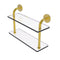 Allied Brass Remi Collection 16 Inch Two Tiered Glass Shelf RM-2-16-PB