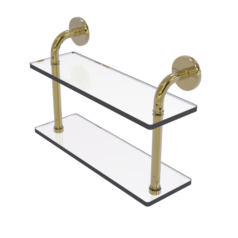 Allied Brass Remi Collection 16 Inch Two Tiered Glass Shelf RM-2-16-UNL