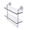 Allied Brass Remi Collection 16 Inch Two Tiered Glass Shelf with Integrated Towel Bar RM-2-16TB-SCH