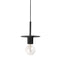 Dainolite 1 Light Pendant Matte Black RSW-61P-MB