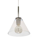 Dainolite 1 Light Pendant Pc W/ Clear Glass RSW-91P-PC-CLR