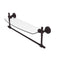 Allied Brass Retro Wave Collection 18 Inch Glass Vanity Shelf with Integrated Towel Bar RW-33TB-18-ABZ