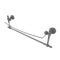 Allied Brass Retro Wave Collection 18 Inch Glass Vanity Shelf with Integrated Towel Bar RW-33TB-18-GYM