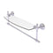 Allied Brass Retro Wave Collection 18 Inch Glass Vanity Shelf with Integrated Towel Bar RW-33TB-18-PC