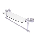 Allied Brass Retro Wave Collection 18 Inch Glass Vanity Shelf with Integrated Towel Bar RW-33TB-18-SCH