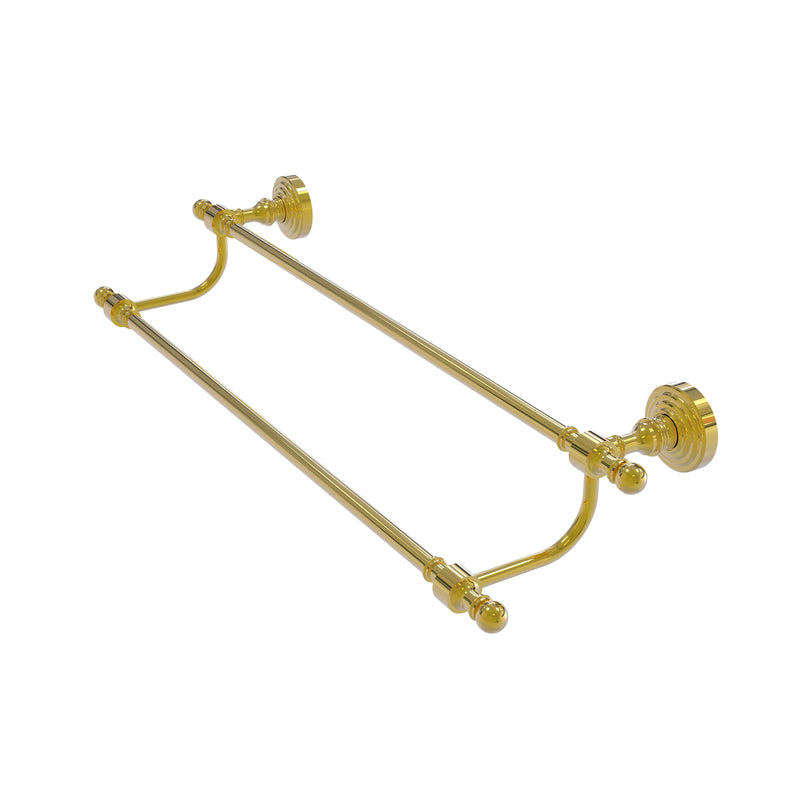 Allied Brass Retro Wave Collection 24 Inch Double Towel Bar RW-72-24-PB