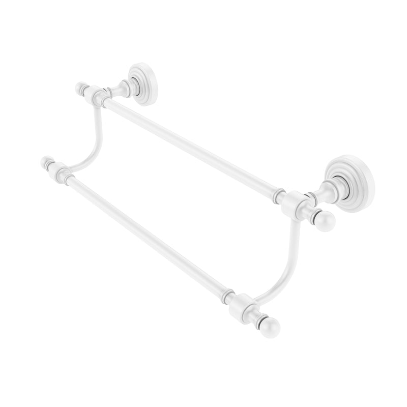 Allied Brass Retro Wave Collection 24 Inch Double Towel Bar RW-72-24-WHM