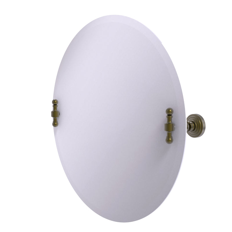 Allied Brass Frameless Round Tilt Mirror with Beveled Edge RW-90-ABR