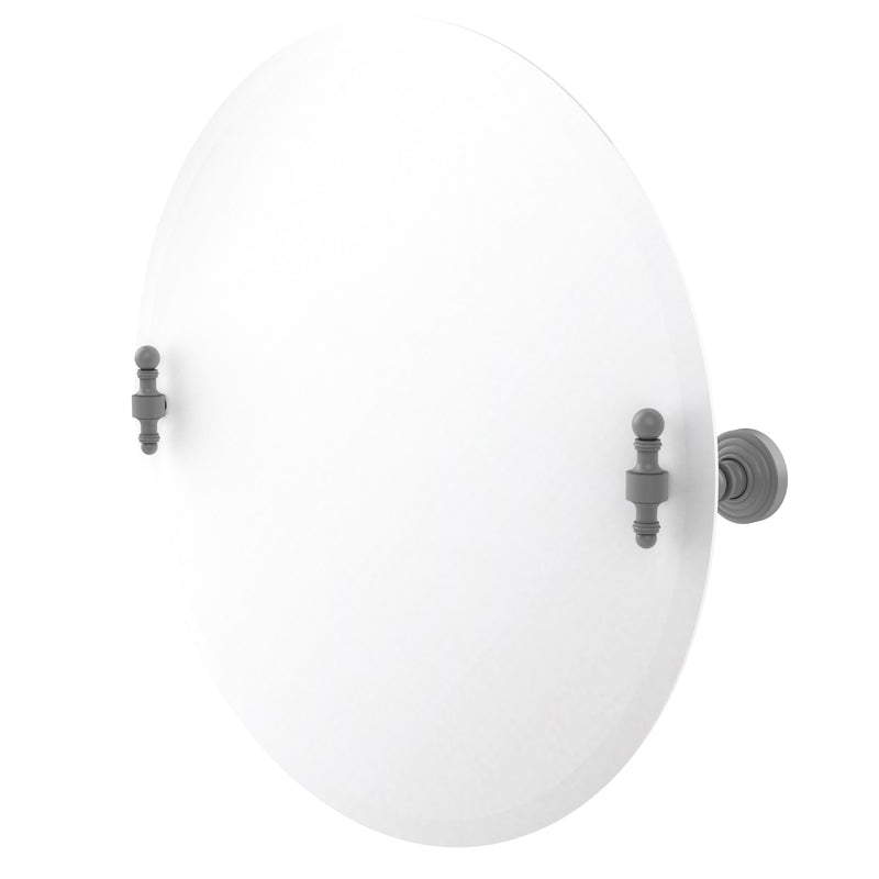 Allied Brass Frameless Round Tilt Mirror with Beveled Edge RW-90-GYM