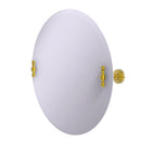 Allied Brass Frameless Round Tilt Mirror with Beveled Edge RW-90-PB