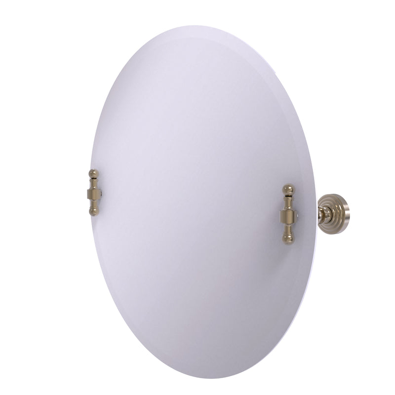 Allied Brass Frameless Round Tilt Mirror with Beveled Edge RW-90-PEW