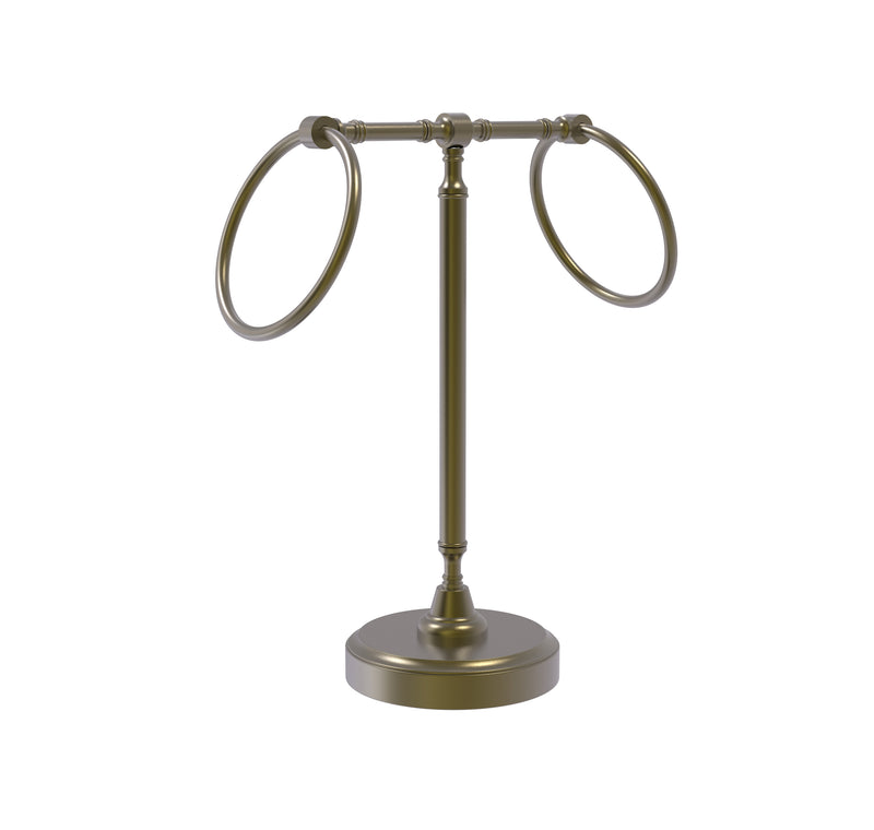 Allied Brass Vanity Top 2 Towel Ring Guest Towel Holder RWM-3-ABR