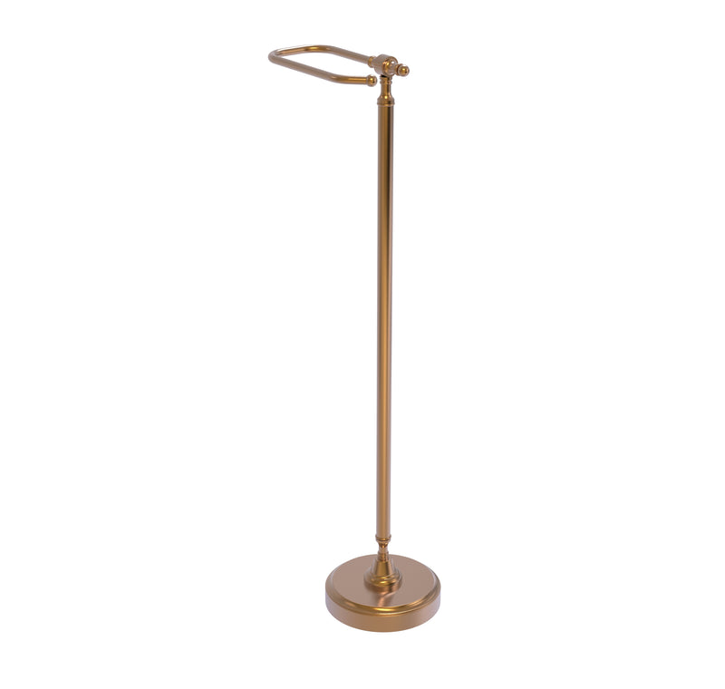 Allied Brass Retro Wave Collection Free Standing Toilet Tissue Holder RWM-5-BBR