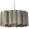 Dainolite 4 Light Sandra Pendant Milano Grey Polished Chrome	 SAN244-PC-2423