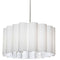 Dainolite 4 Light Sandra Pendant Jtone White Polished Chrome	 SAN244-PC-790