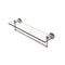 Allied Brass Southbeach Collection 22 Inch Glass Vanity Shelf with Integrated Towel Bar SB-1TB-22-PNI