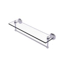 Allied Brass Southbeach Collection 22 Inch Glass Vanity Shelf with Integrated Towel Bar SB-1TB-22-SCH