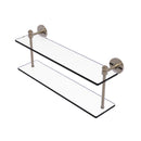 Allied Brass Southbeach Collection 22 Inch Two Tiered Glass Shelf SB-2-22-PEW