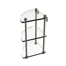 Allied Brass Southbeach Collection Three Tier Corner Glass Shelf SB-6-ABR